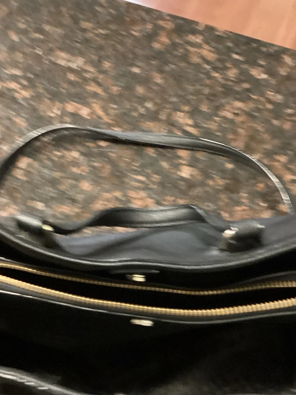 kate spade Black Saffiano Leather Top-Handle Tote